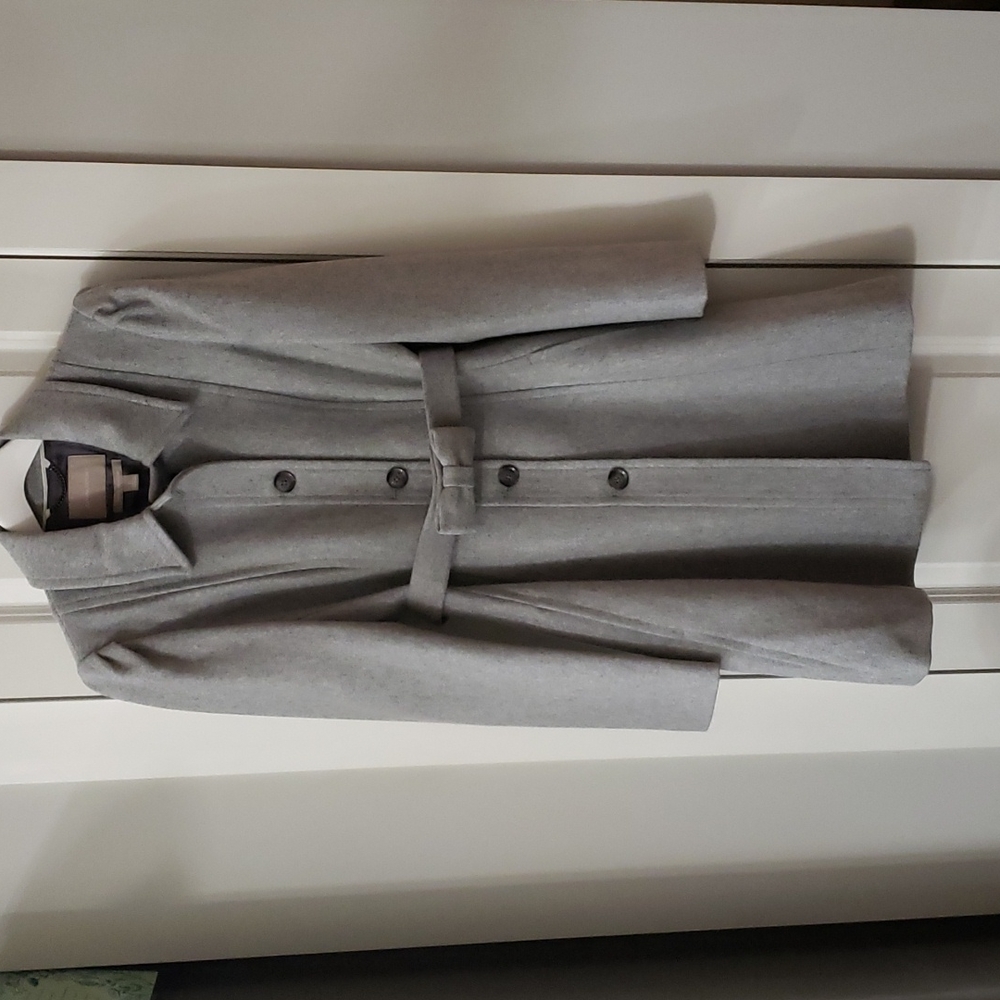 Banana Republic Gray Wool Blend Coat Small - Like New